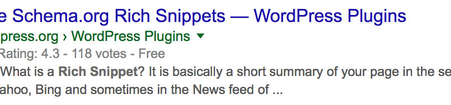 the rich snippet filters from Google
